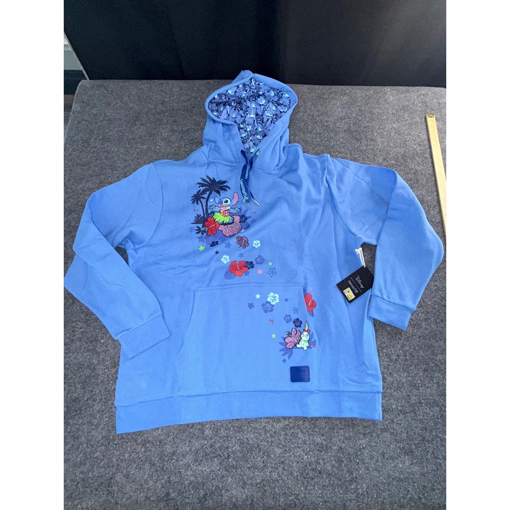 Loungefly Disney Lilo Stitch Hula Hoodie SDCC 2022 Limited Edition Blue XL